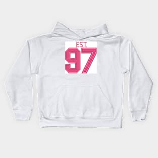 Est. 97 pink Kids Hoodie